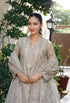 HP002 - Brownish grey shirt with attached shameez & malai trousers with chiffon dupatta. With Inner.